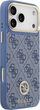 Панель Guess 4G Strass Logo MagSafe для iPhone 17 Pro Max Blue (3666339529451) - зображення 4