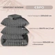 Комплект постельного белья IDEIA Евро 200х220 см Cloud Dream Темно-серый Жатка (4823133300177) - изображение 2
