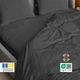 Комплект постельного белья IDEIA Полуторный 145х215 см Cloud Dream Темно-серый Жатка (4823133300160) - изображение 8