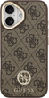 Панель Guess 4G Strass Logo & Big Strap Metal Buttons MagSafe для iPhone 17 Brown (3666339550950) - зображення 3