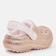 Детские кроксы-сабо утепленные для девочки Crocs Classic Lined Glitter Clog T 207463-2UB 20-21 (C5) Бежевые (191448972490) - изображение 4