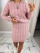 Fashions • В'язаний костюм Злата Fashions 42-52 пудра (314-нс) - зображення 5