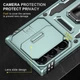 Ударопрочный чехол Epik Camshield Army Ring для Samsung Galaxy S24 Ultra Зеленый / Light Green - изображение 4