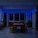 Новорічна гірлянда вулична 50 м 500 LED з сонячною батареєю чорний провід Синій SB500L50MBBL - зображення 5
