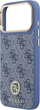 Панель Guess 4G Strass Logo & Big Strap Metal Buttons MagSafe для iPhone 17 Pro Max Blue (3666339551285) - зображення 6