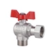 Кран кульовий з накидною гайкою Thermo Alliance Forte 3/4" ВЗ для води кутовий SF224W20 - зображення 3