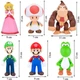 Набор фигурок 6в1 Супер Марио, 11-14 см - Super Mario - изображение 3