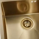 Кухонная мойка стальная GRANADO Galera S201 498x498 мм Gold Honeycomb - изображение 4