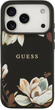 Панель Guess Grained Flowers Classic LogoMagSafe для iPhone 17 Pro Black - зображення 2
