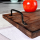 Taca do serwowania Vilde drewniana z uchwytami 40.5 x 5.5 x 21.5 cm (8719987847523) - obraz 4