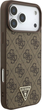 Etui plecki Guess 4G Strap Triangle Logo MagSafe do iPhone 17 Pro Max Brown (3666339526535) - obraz 3