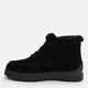 Женские зимние ботинки замшевые низкие Allshoes 190686 38 24.5 см Черные (ROZ6501054438) - изображение 4