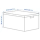 Коробка з кришкою IKEA (ІКЕА) TJENA 35х50х30см біла (903.743.49) - зображення 4