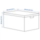Коробка з кришкою IKEA (ІКЕА) TJENA 25х35х20см рожева (404.038.15) - зображення 4
