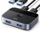 Спліттер Ugreen CM757 USB 3.0 Sharing Switch 2 In 2 Out Black (35313) - зображення 1
