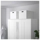 Коробка з кришкою IKEA (ІКЕА) TJENA 35х50х30см біла (903.743.49) - зображення 3