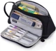 Пенал Косметичка чорний Special 2 відділення 250*150*20 мм ТМ Novynka - зображення 2