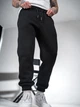 Мужские теплые спортивные штаны Teamv OVERSIZE 3 Черные S - изображение 2