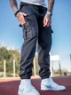 Мужские брюки карго теплые на флисе Teamv OVERSIZE Графит XL - изображение 7