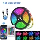 Светодиодная LED лента RGB 5050 5 метров с Bluetooth приложением от USB + пульт ДУ - изображение 1