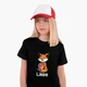 Дитяча футболка для дівчаток Лайк Лиса (Likee Fox) (25186-1033-8) 104-110 см Бавовна Чорний - зображення 3