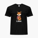Дитяча футболка для дівчаток Лайк Лиса (Likee Fox) (25186-1033-8) 104-110 см Бавовна Чорний - зображення 1