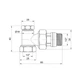 Кран радиаторный Thermo Alliance Base 1/2" ВН с антипротечкой угловой SD229W15 - изображение 2
