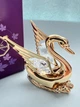 Фигурка с камнями Swarovski Лебедь 6х7,5х6 см 160555 - изображение 1
