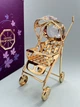 Фігурка з камінням Swarovski Коляска 7,5 см 1602439 - зображення 3