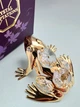 Фигурка с камнями Swarovski Лягушка 5х5,5х3 см 160866 - изображение 1