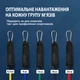 Набор для спорта трубчатые эспандеры U-Powex Home Gym 5 штук Резиновые жгуты для фитнеса чехол + спортивные перчатки 509204203 - изображение 7