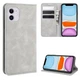 Чехол Taba Retro-Skin для Iphone 11 книжка с визитницей кожа PU серый - изображение 1