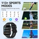Смарт-часы Hoifa P98, Bluetooth звонки, 1.96” HD экран, 113 спортивных режимов, мониторинг здоровья - изображение 4