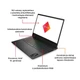 Ноутбук HP Omen 16- wd0004nw FHD 16. 1 дюймов Intel Core i7- 13620H 16GB 512GB SSD RTX 4060 Windows 11 Home Black - изображение 8