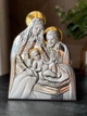 Серебряная икона Рождество Христово (С738 D738O) 10 х 14 см - изображение 6