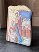 Серебряная икона Рождество Христово (С738 D759 OС) 10 х 14 см - изображение 3