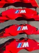 Накладки на гальмівні супорти BMW M стиль E39 E60 E46 E90 E92 F01 F10 F20 F32 F30 G01 G30 G20 Червоні - зображення 7