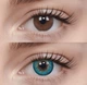 Синие контактные линзы Айс милк блу 2 шт. ELITE Lens - изображение 4
