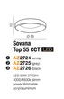 Стельовий світильник AZzardo SOVANA 55 CCT LED AZ2724 - зображення 2