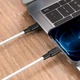 Дата кабель HOCO X21 Plus Silicone Type-C to Lightning (1m) (Чорний / Білий) (135905) - зображення 3