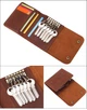 Мужская ключница визитница кожаная Premium Retro Wallet DF5 Коричневая - изображение 1