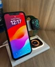 Беспроводная зарядка 4 в 1 для Apple Watch iPhone Airpods Бездротова зарядка A80 QI док-станція iPhone Черный цвет - изображение 2