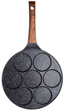 Сковорода для яєць Vilde Black & Wood гранітова на 7 відділів 26 см (5904316465094) - зображення 2