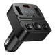 FM-трансмиттер модулятор Hoco E87 USB-C PD35W, Black - изображение 2
