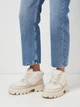 Женские зимние ботинки кожаные низкие Ashoes Тедди 37 24 см Молочные (ROZ6501005154) - изображение 2