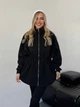 Жіноча тепла кофта на змійці з коміром-стійкою Uaclothes 48-52 Чорний (like35791-162121361) - изображение 4