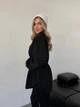 Жіноча тепла кофта на змійці з коміром-стійкою Uaclothes 48-52 Чорний (like35791-162121361) - изображение 5