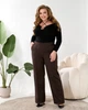 Жіночі теплі класичні брюки прямого крою Uaclothes 58/60 Коричневий (like35778-161991373) - изображение 1