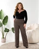 Жіночі теплі класичні брюки прямого крою Uaclothes 58/60 Капучино (like35776-161971373) - изображение 2
