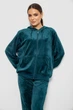Спортивный костюм женский велюровый, цвет зеленый, XL, 244R9135 - изображение 2